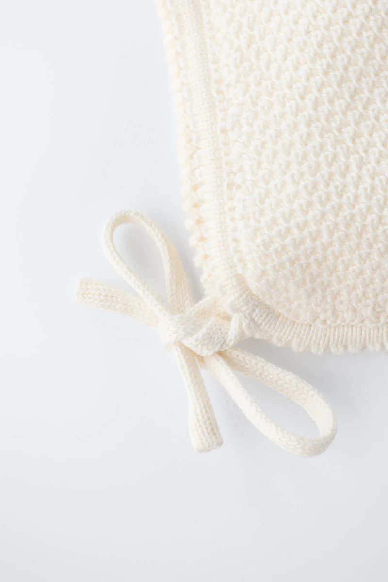 COTTON SILK TEXTURED BONNET
