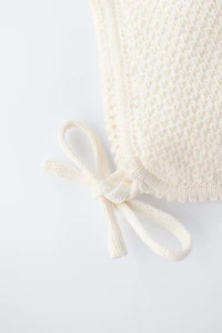 COTTON SILK TEXTURED BONNET