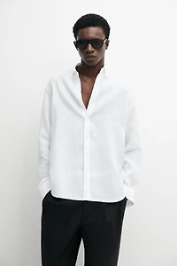 100% linen regular fit shirt