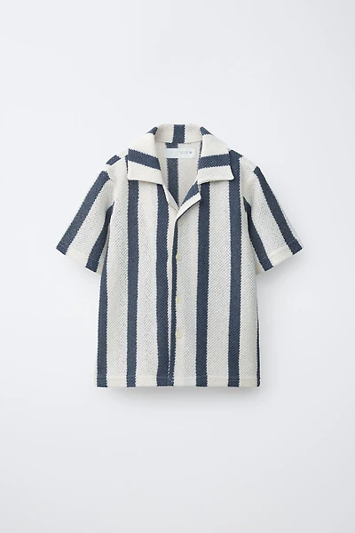 STRIPED KNIT SHIRT