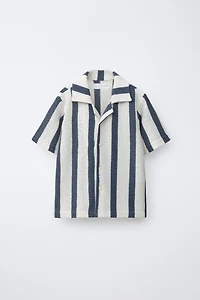 STRIPED KNIT SHIRT