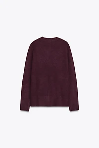 PULL EN MAILLE COL V