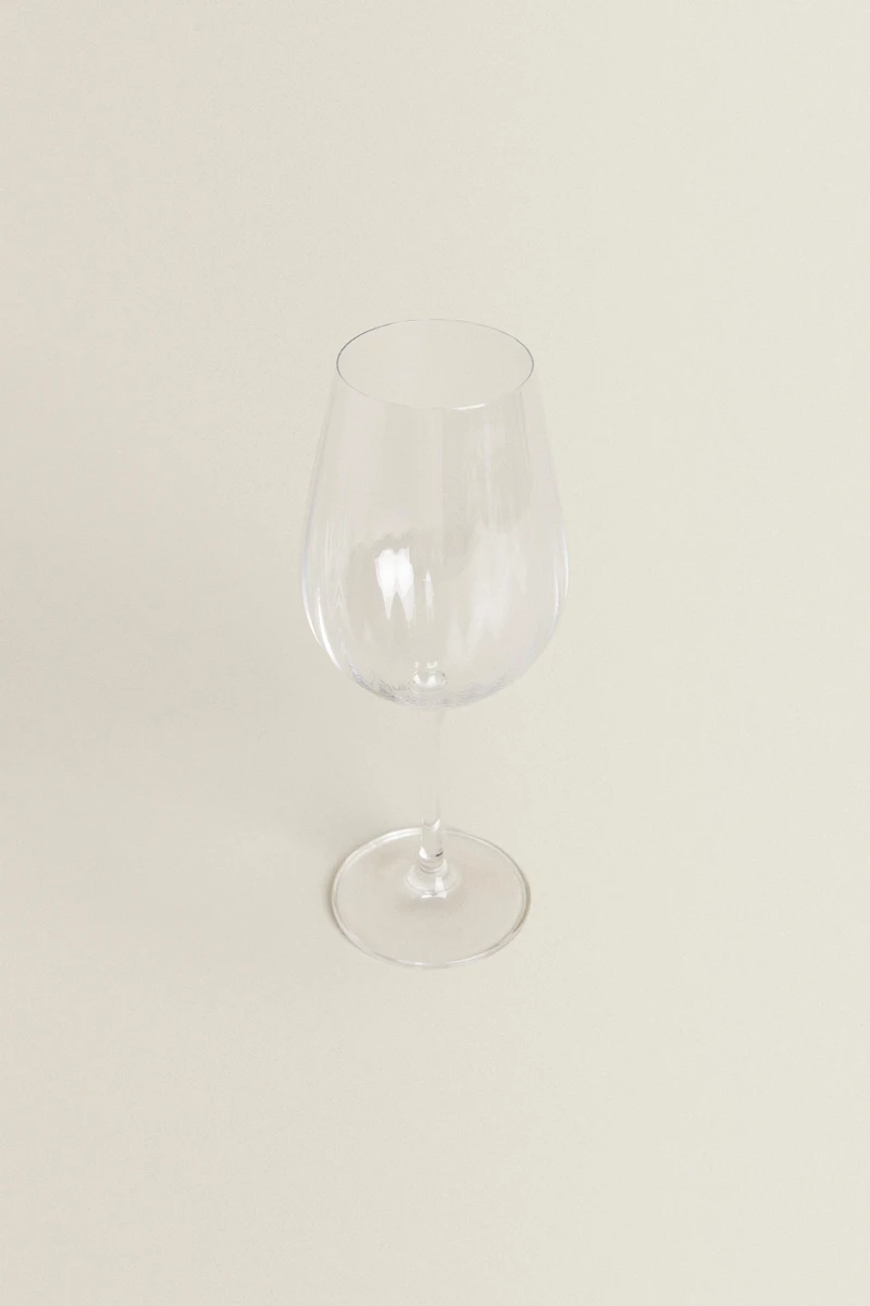 VERRE À VIN CRISTALLIN RELIEF