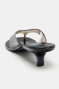 JELLY KITTEN HEEL SANDALS