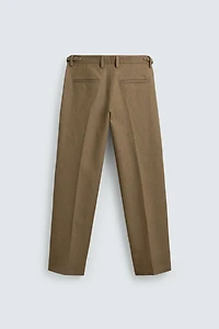 PANTALON STRAIGHT FIT À PASSANTS