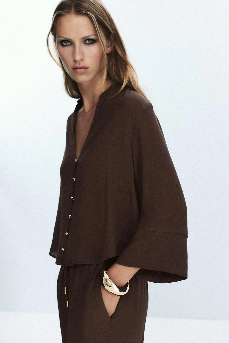 BLOUSE EN GAZE DE COTON