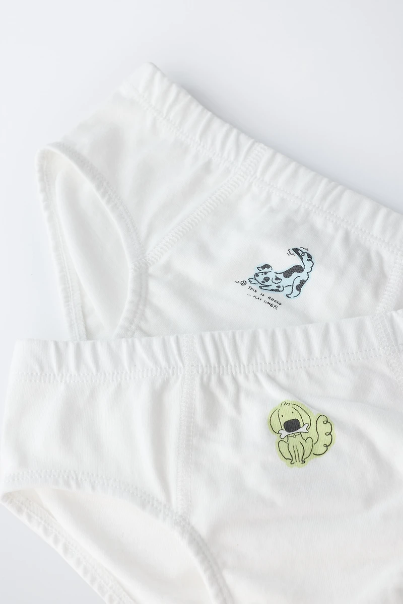 1 1/2-6 YEARS/ SIX-PACK OF PUPPY UNDERWEAR