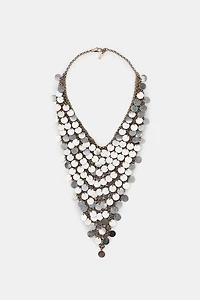 METAL PLATE BIB NECKLACE