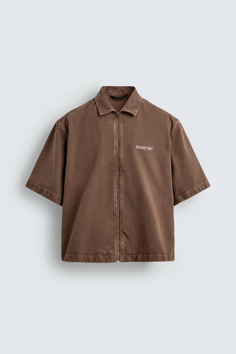 SURCHEMISE RELAXED FIT ZIPPÉE