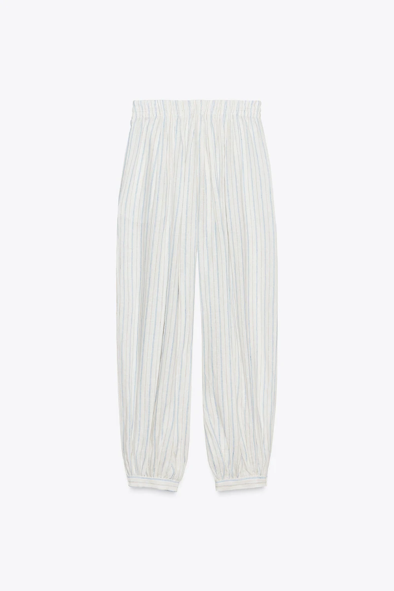ZW COLLECTION STRIPED BALLOON PANTS