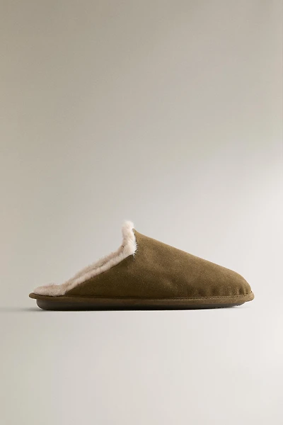 CHAUSSONS CUIR CHAUDS