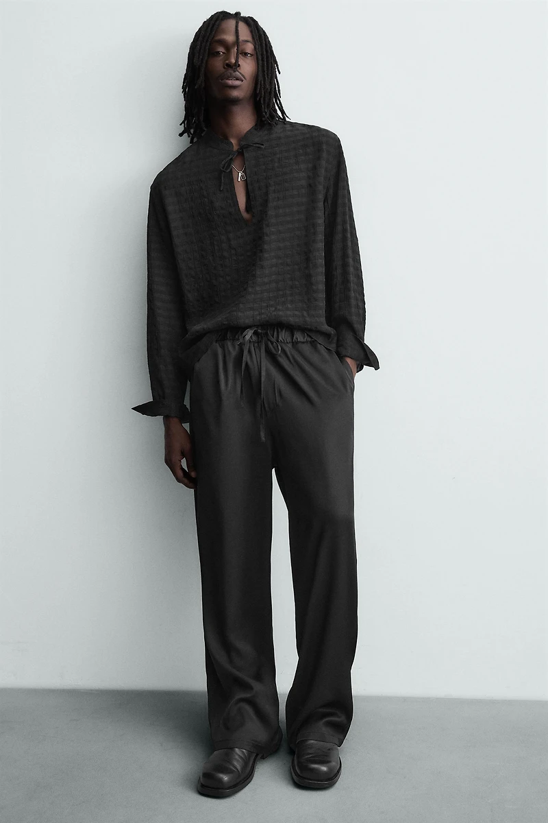 PANTALON JOGGING FLUIDE À TAILLE ÉLASTIQUE