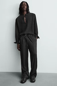 PANTALON JOGGING FLUIDE À TAILLE ÉLASTIQUE