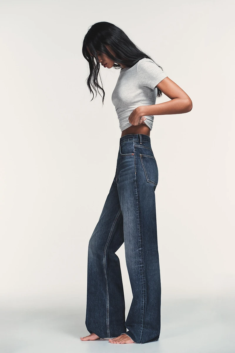JEAN TRF WIDE LEG TAILLE HAUTE FULL LENGTH