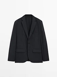 Technical fabric blazer
