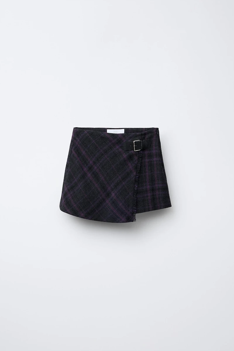 JUPE-SHORT PARÉO À CARREAUX