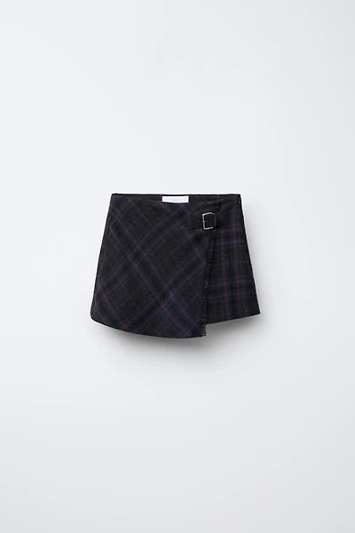 JUPE-SHORT PARÉO À CARREAUX