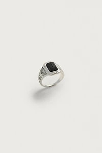 EMBOSSED SIGNET RING