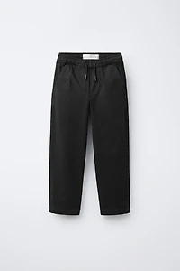 BASIC CHINO PANTS WITH LABEL