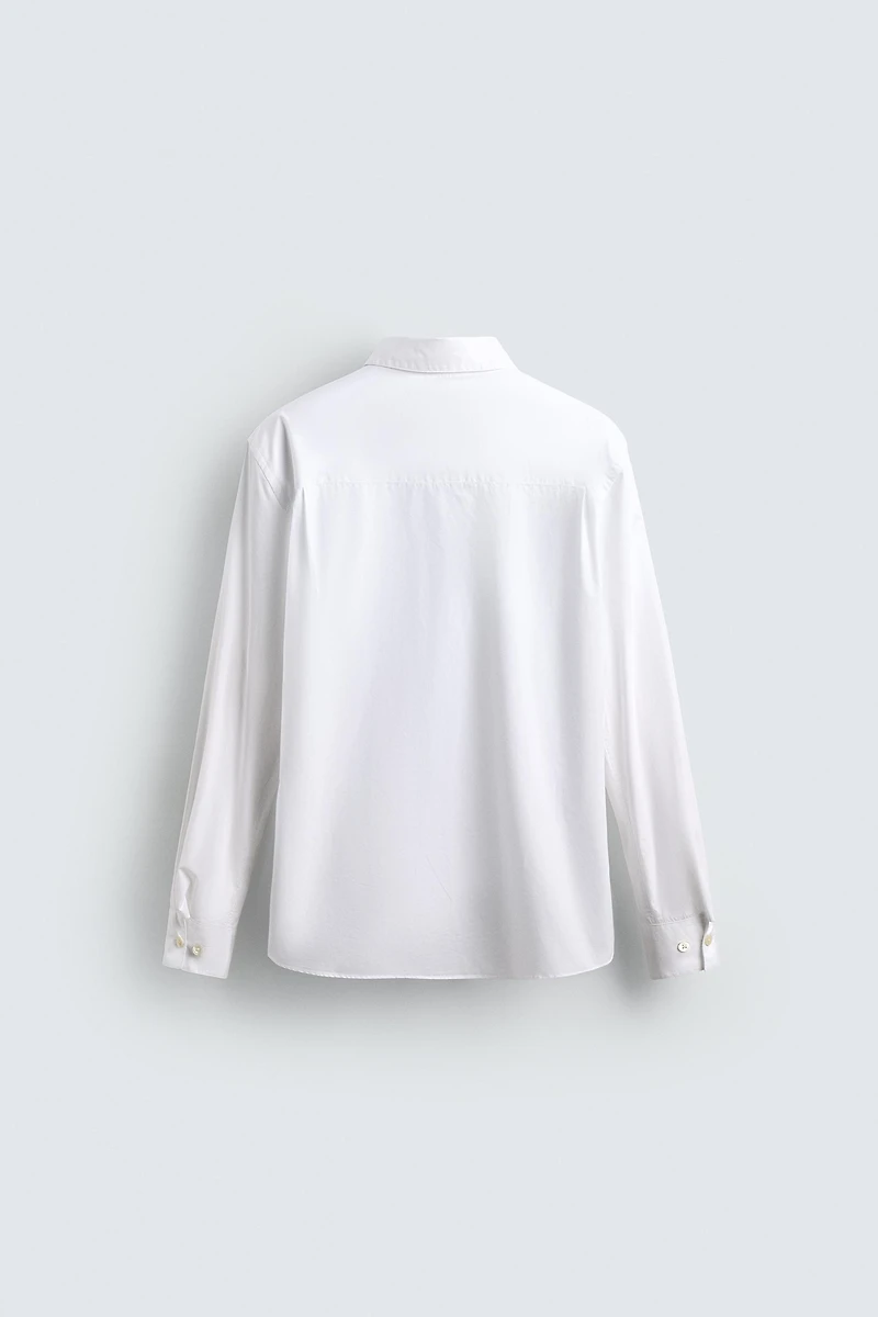 CHEMISE REGULAR FIT EN POPELINE