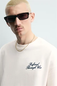 RELAXED FIT TEXT PRINT T-SHIRT