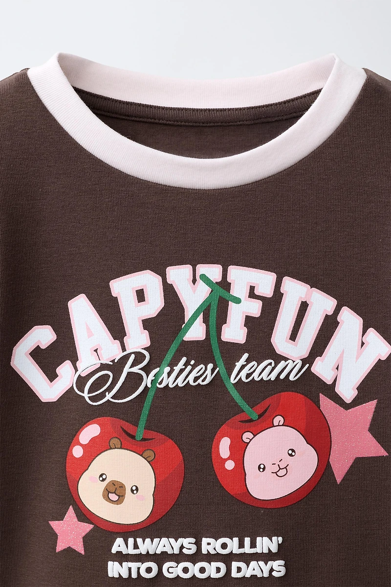 CAPYFUN © CHERRY PRINT T-SHIRT