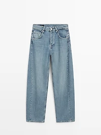 Mid-rise balloon fit jeans