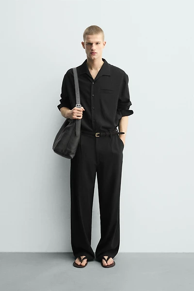 RELAXED FIT FLOWY SHIRT