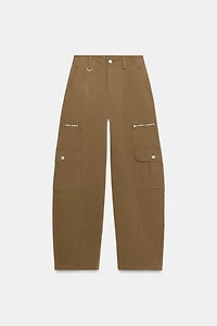 PANTALON BARREL À POCHES CARGO