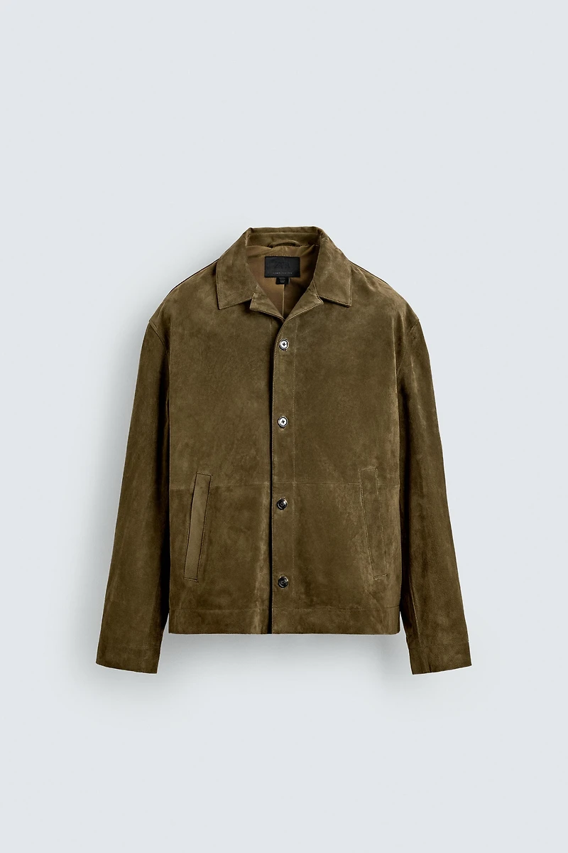 SUEDE LEATHER OVERSHIRT