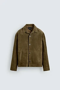 SUEDE LEATHER OVERSHIRT