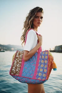SAC MATELASSÉ IMPRIMÉ PATCHWORK