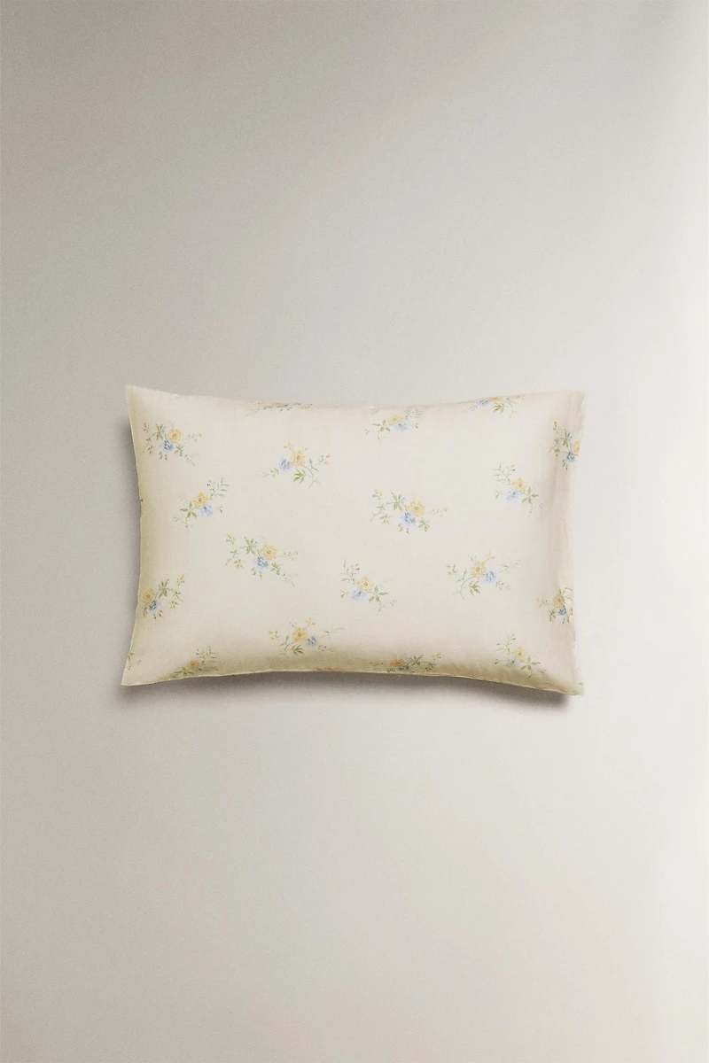 FLORAL BOUQUET SATEEN PILLOWCASE
