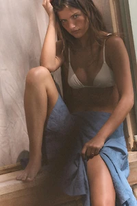 EMBROIDERED ASYMMETRIC SKIRT