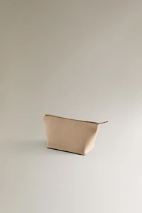 NUBUK LEATHER MAKEUP BAG
