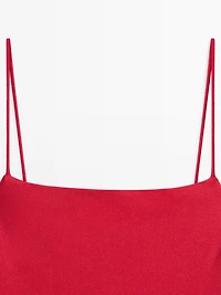 Swimsuit with thin straps