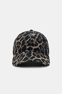 CASQUETTE EN SERGÉ À IMPRIMÉ ANIMAL