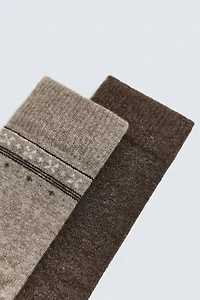 PACK OF 2 COMBINED SOCKS
