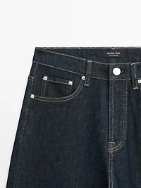 Jean straight taille haute