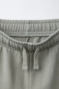 GARMENT DYED BARREL CUT PANTS