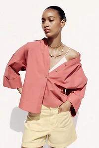WIDE SLEEVE POPLIN SHIRT