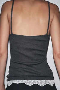 LACE STRAPPY TOP