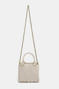 SATIN EFFECT PEARL BAG