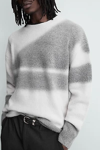 SPRAY EFFECT PRINT JUMPER