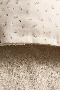 HOODED BABY BATH TOWEL WITH TULIPS