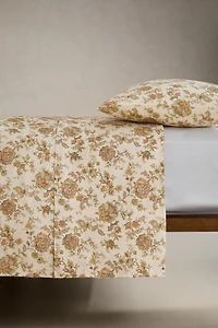 FLORAL SATEEN FLAT SHEET