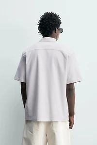REGULAR FIT TEXTURED SHIRT