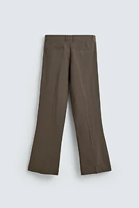FLARE FIT VISCOSE - LINEN SUIT PANTS
