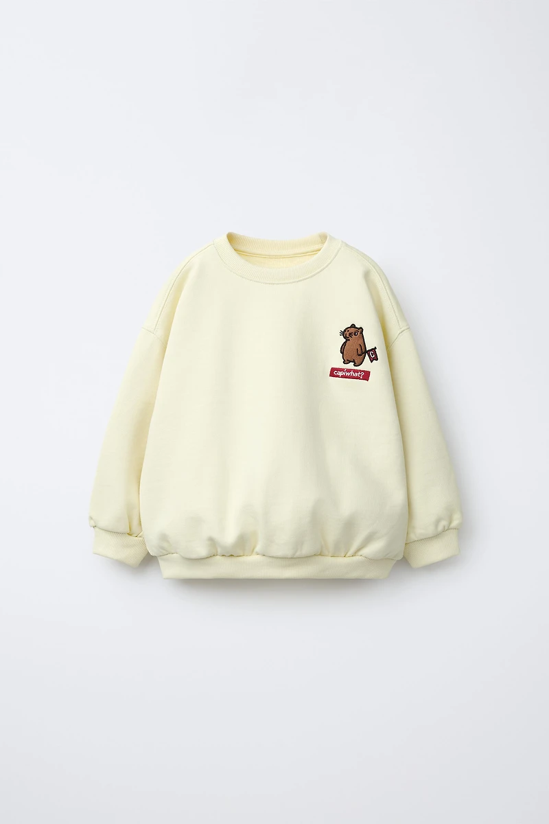 SWEAT BRODERIE ANIMAL
