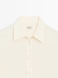 Flowing satin oversize shirt - LIMITED